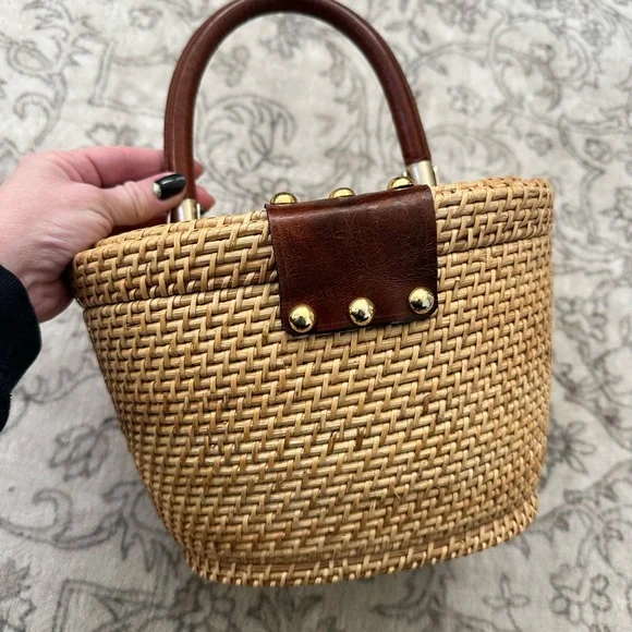 Vintage Magid Wicker Basket Bag - Picture 5 of 12